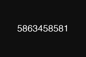 5863458581